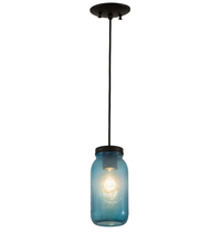 Meyda Green 193121 - 5" Wide Mason Jar Mini Pendant