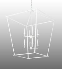 Meyda Green 223475 - 42" Square Kitzi Tapered Pendant