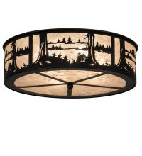 Meyda Green 237711 - 22" Wide Quiet Pond Flush Mount