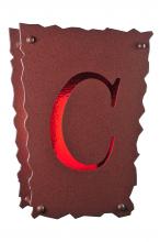 Meyda Green 242971 - 12" Wide Personalized "C" Wall Sconce