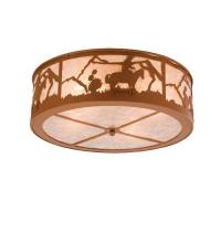 Meyda Green 24463 - 22" Wide Cowboy Flushmount