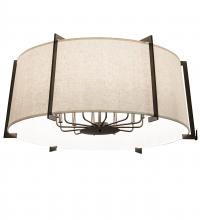 Meyda Green 245578 - 42" Wide Cilindro Structure Semi-Flushmount