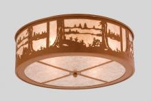 Meyda Green 26986 - 22"W Quiet Pond Flushmount