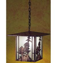Meyda Green 29273 - 12" Square Tall Pines Lantern Pendant