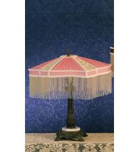 Meyda Green 49469 - 22" High Fabric & Fringe Persian Table Lamp