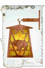 Meyda Green 51494 - 7.5" Wide Lone Grizzly Bear Hanging Wall Sconce