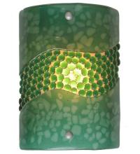 Meyda Green 98907 - 9" Wide Metro Fusion Green Pietre Wall Sconce