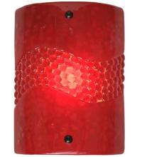 Meyda Green 98910 - 9" Wide Metro Fusion Red Pietre Wall Sconce