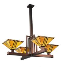 Meyda Green 99378 - 47" Wide Prairie Corn 4 Light Inverted Pendant