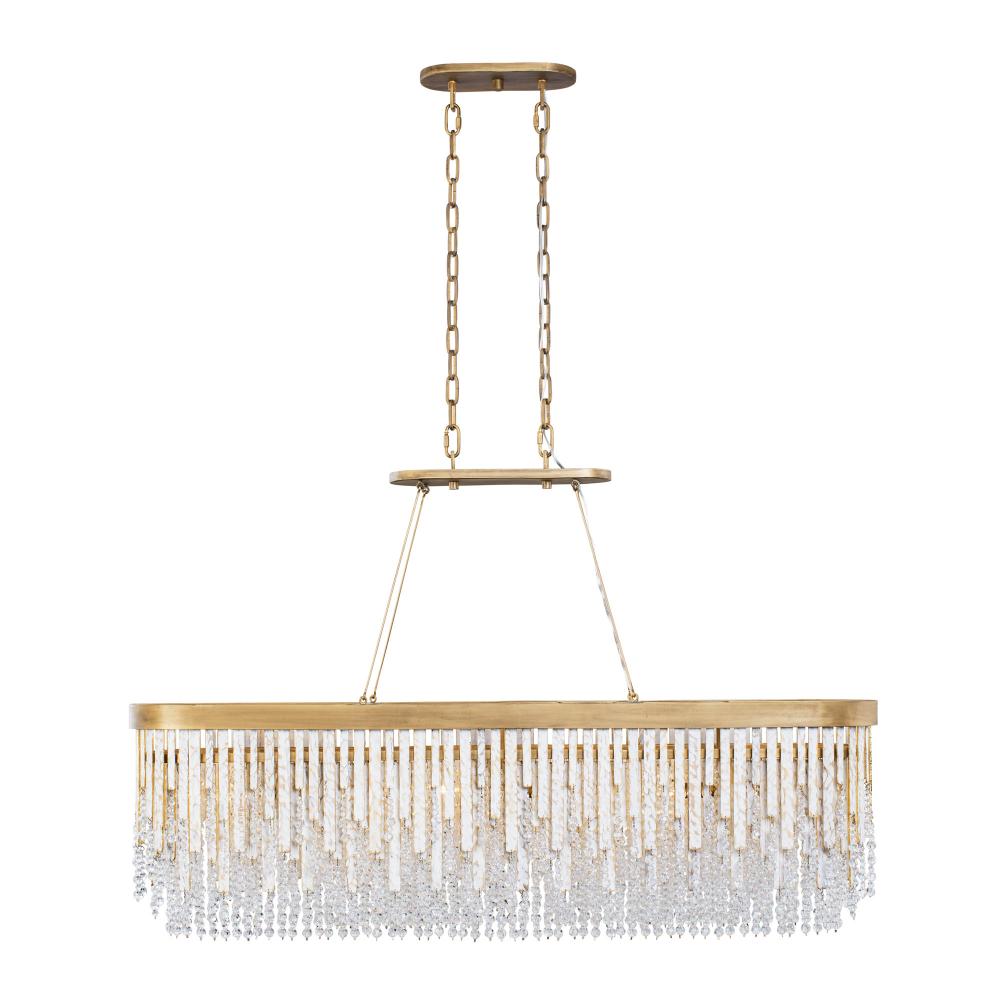 Lafayette 6 Light Linear Pendant - Havana Gold