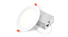 ASD Lighting ASD-JBR-6D12WH-12P - ASD LED Wafer Round 6inch 12W 120V Triac 2700/3000/3500/4000/5000K White ETL ES T24 JA8 12pack