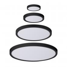 ASD Lighting ASD-MPR-12D24CC-BK - ASD LED Round Surface Mini Panel 12" 24W 120V CCT Selectable 3000/4000/5000K Dimmable Black ETL 