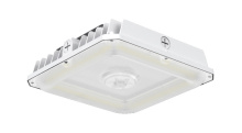 ASD Lighting ASD-CAN09S-A70WH - ASD LED Edge-Lit Canopy with Q-base 40/60/70W 120-277V 0-10V Dimmable 140Lm/W 3000/4000/5000K White 