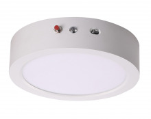 ASD Lighting ASD-MPR-7D15CC-EM-WH - ASD LED Round Surface Mini Panel 7" 15W 120V CCT Selectable 3000/4000/5000K Dimmable with Batter