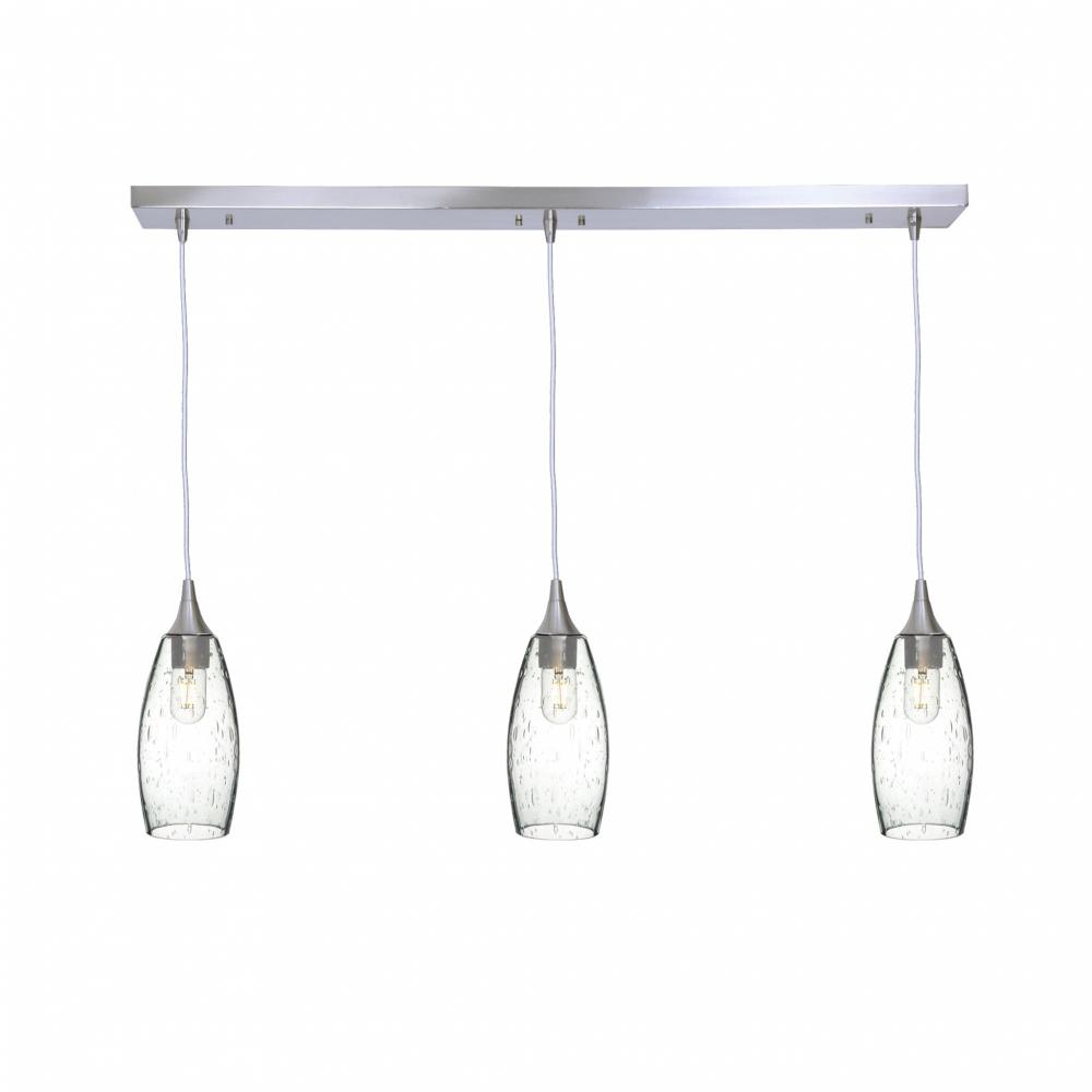 147 Lunar: 3 Pendant Linear Chandelier