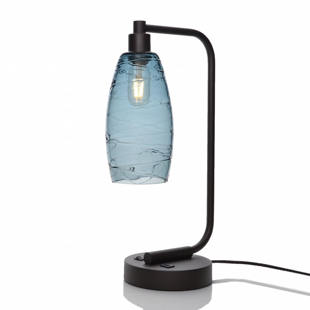 147 Spun: Table Lamp - Slate Gray / Dark Bronze