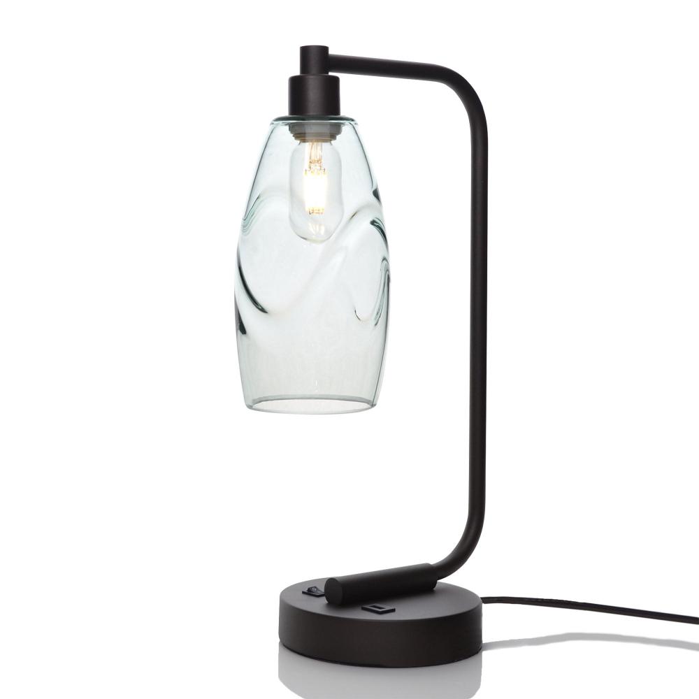147 Swell: Table Lamp - Eco Clear / Matte Black