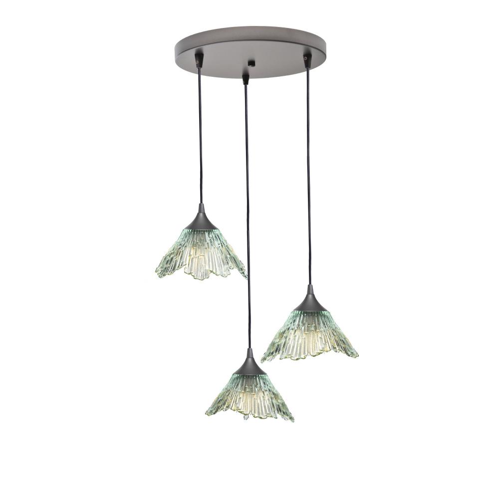 212 Summit: 3 Pendant Cascade Chandelier