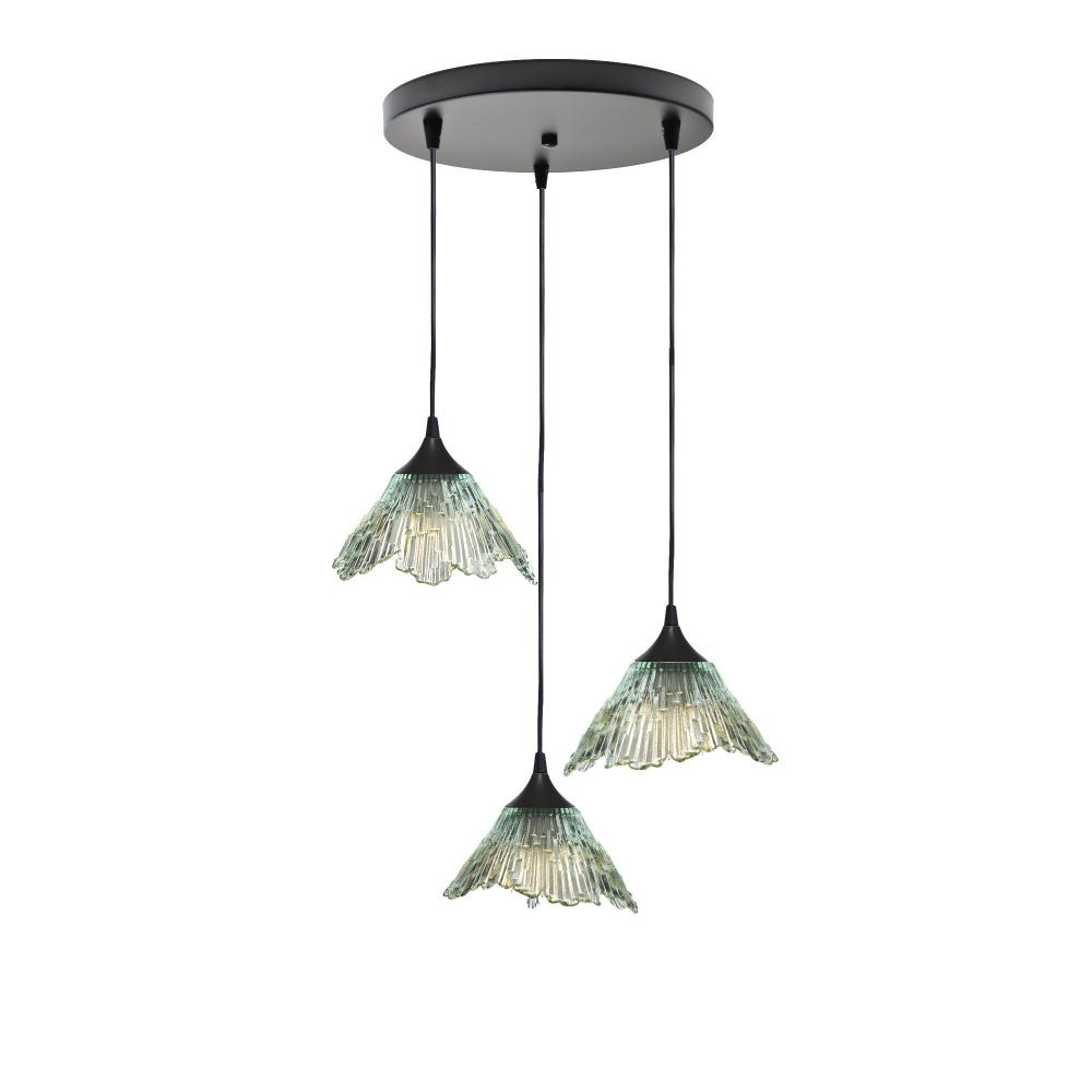 212 Summit: 3 Pendant Cascade Chandelier