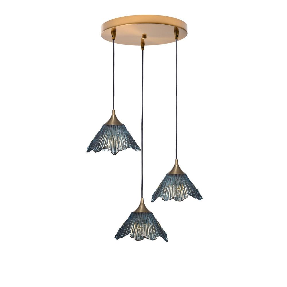 212 Summit: 3 Pendant Cascade Chandelier