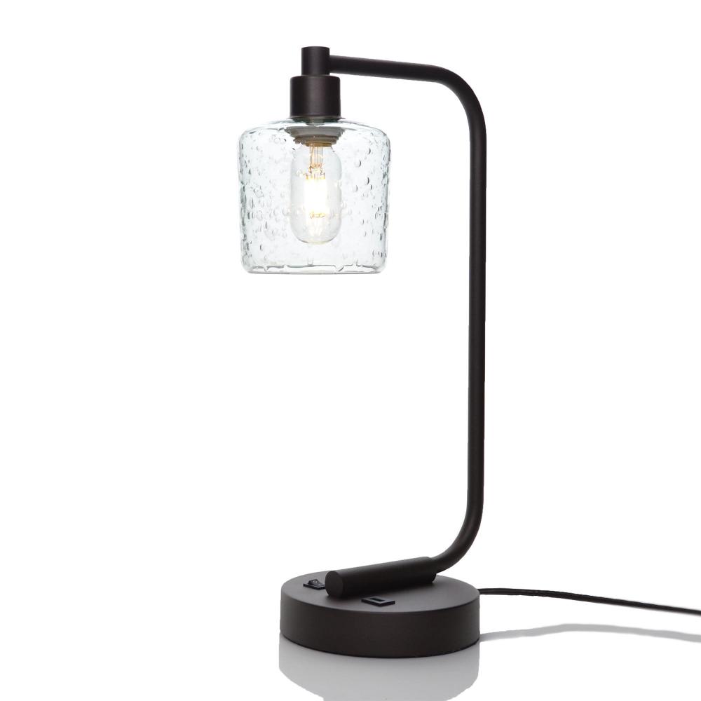 601 Lunar: Table Lamp - Eco Clear / Matte Black