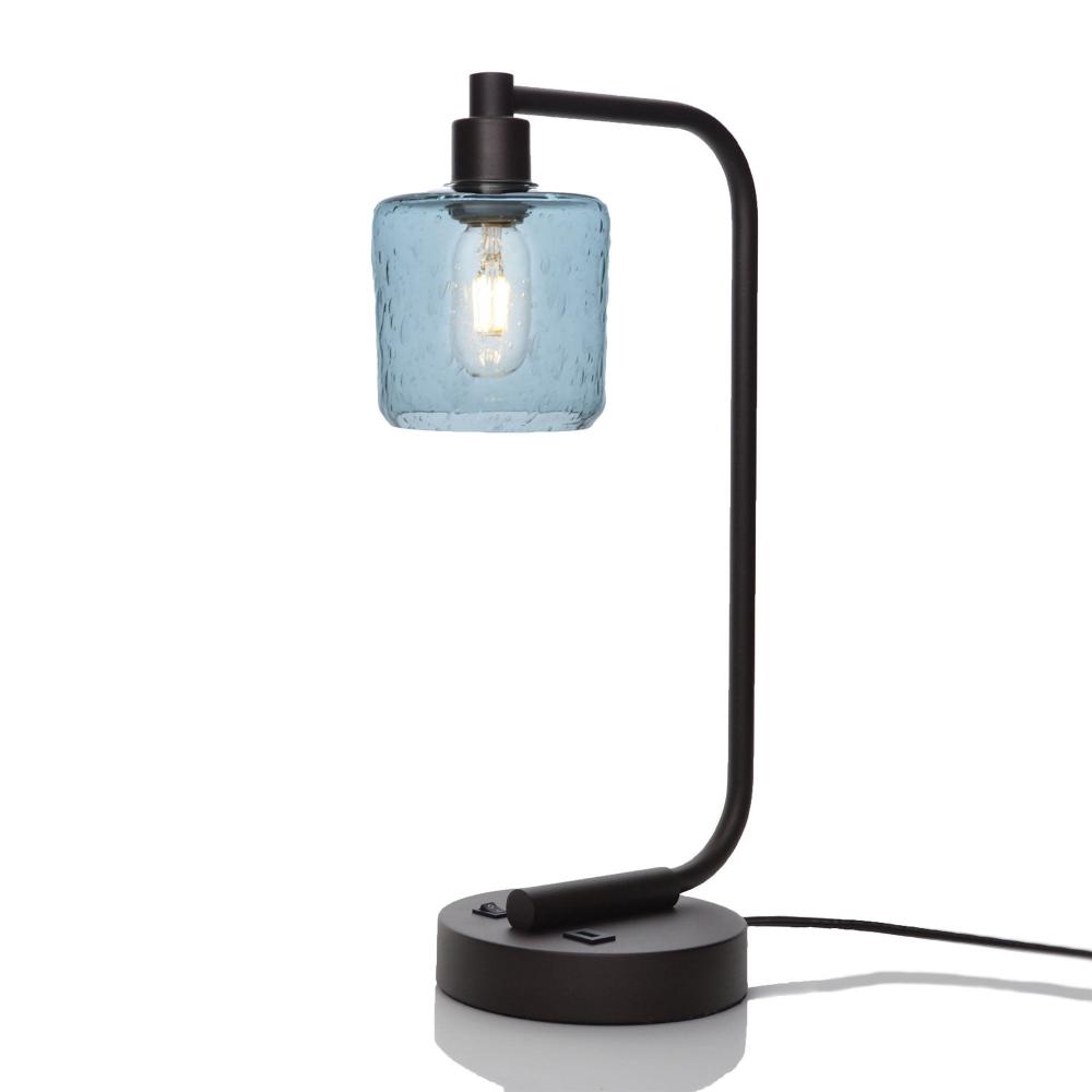 601 Lunar: Table Lamp - Slate Gray / Matte Black