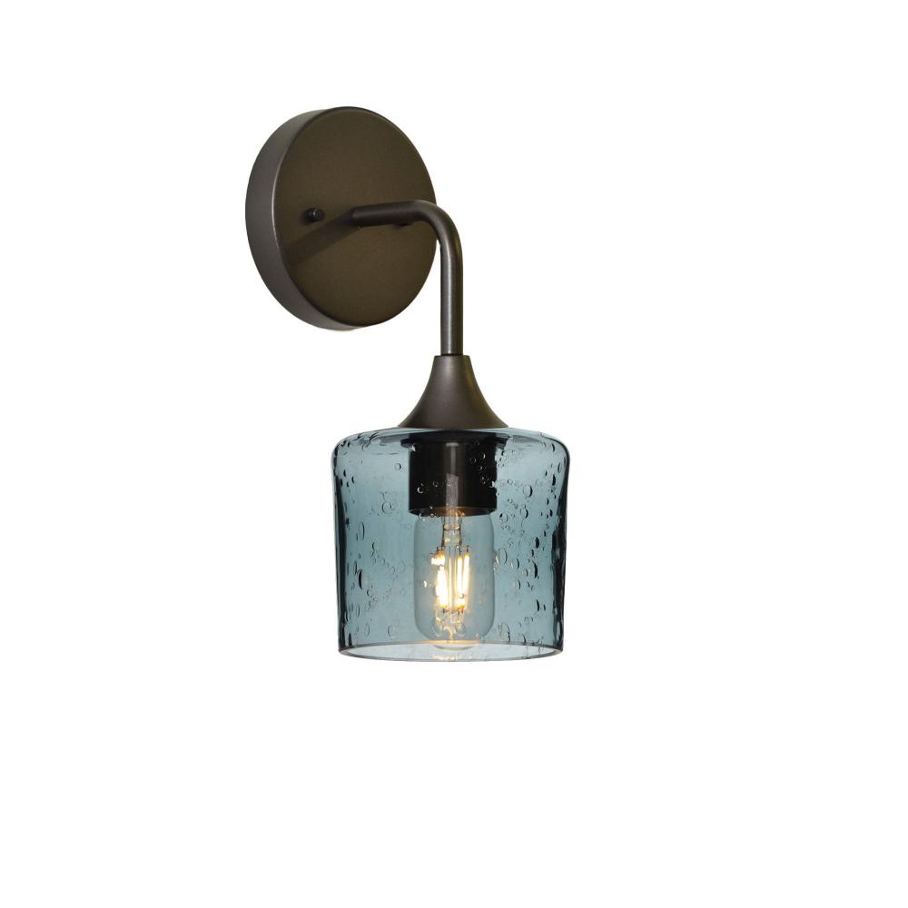 601 Lunar: Wall Sconce - Slate Gray / Antique Bronze