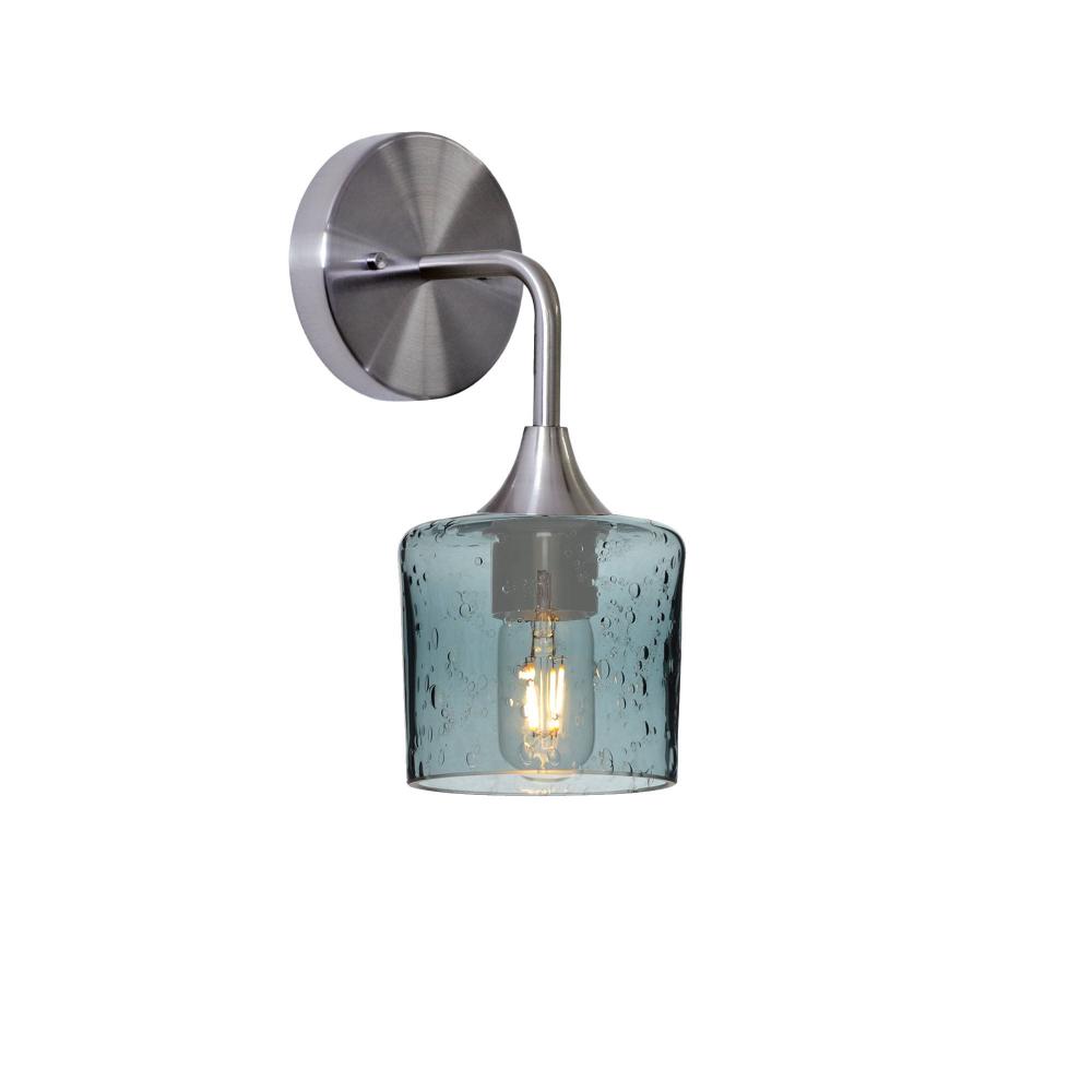 601 Lunar: Wall Sconce - Slate Gray / Brushed Nickel