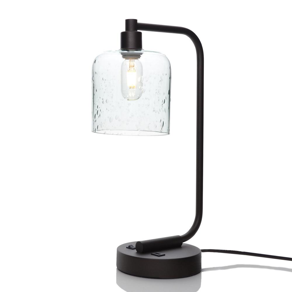 603 Lunar: Table Lamp - Eco Clear / Matte Black