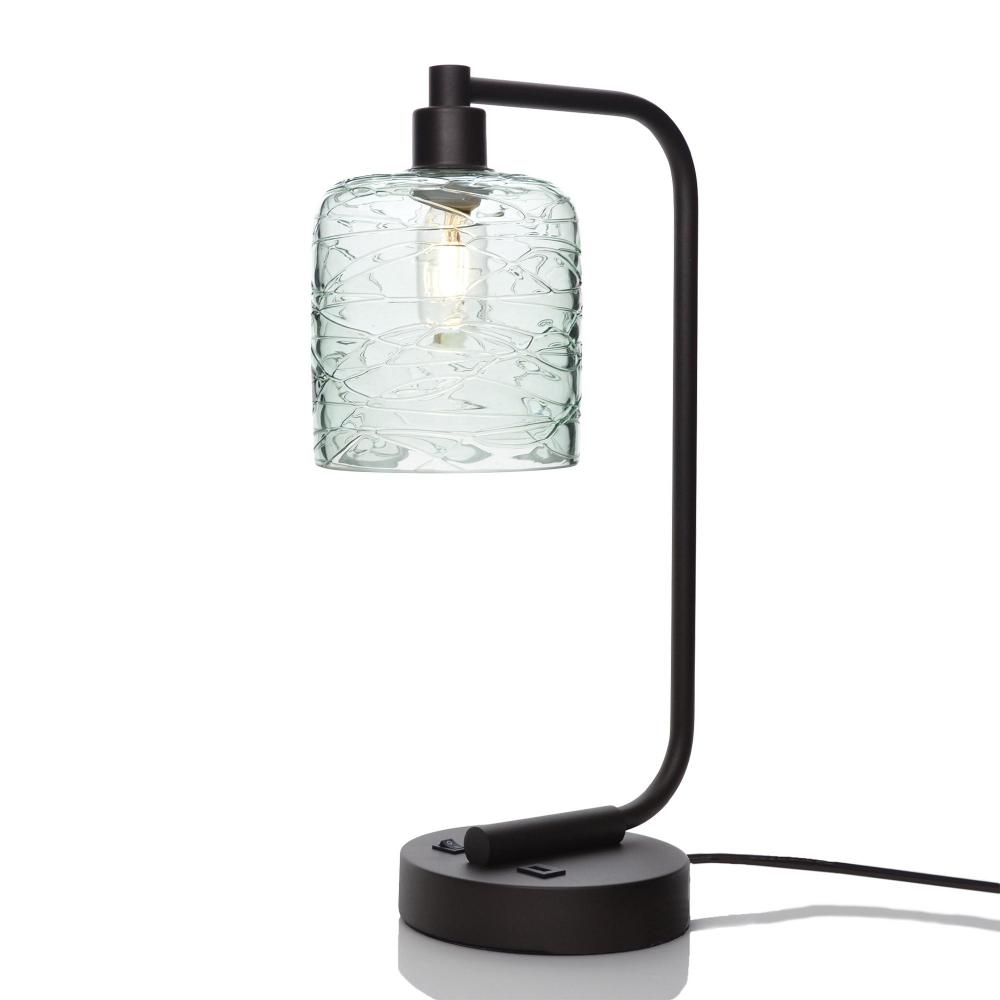 603 Spun: Table Lamp - Eco Clear / Matte Black