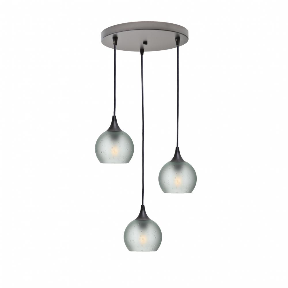 763 Celestial: 3 Pendant Cascade Chandelier