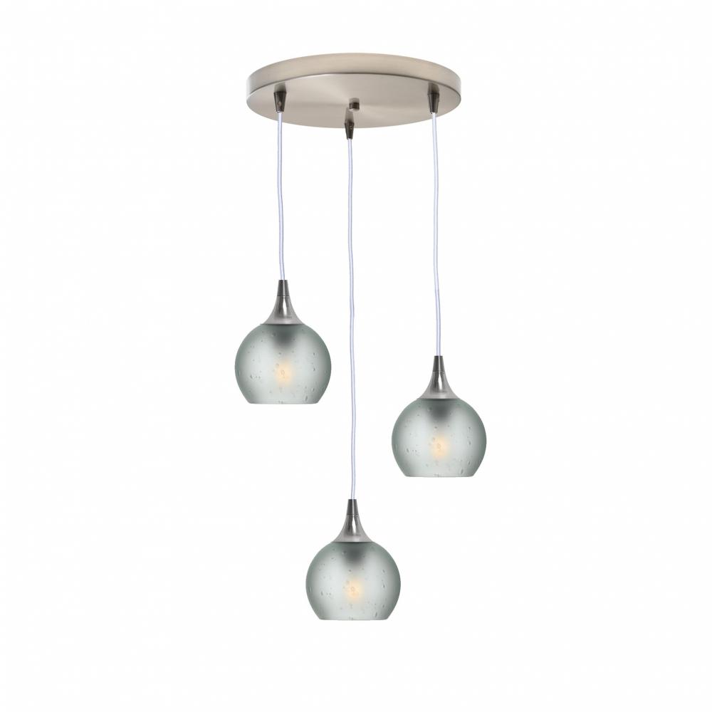 763 Celestial: 3 Pendant Cascade Chandelier
