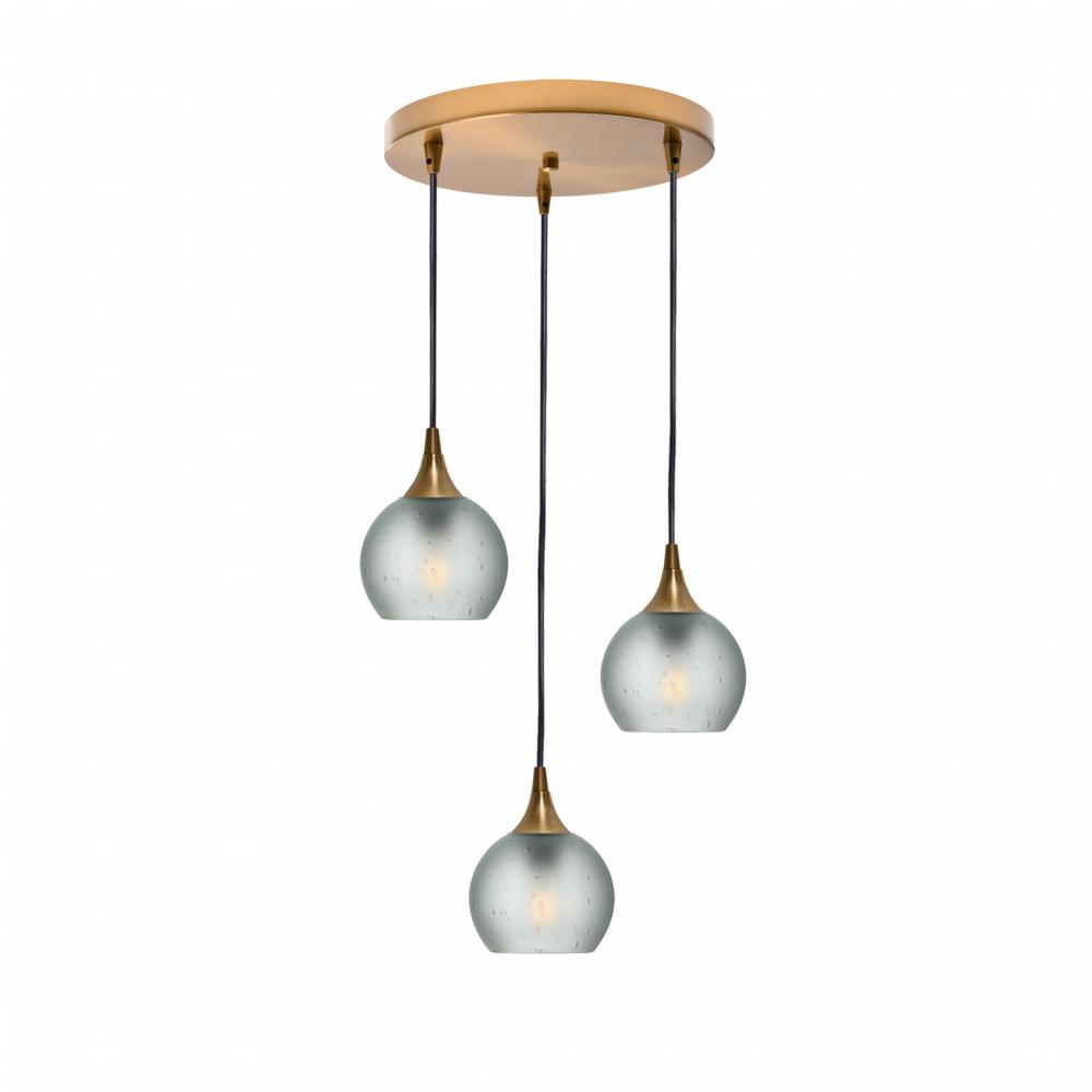 763 Celestial: 3 Pendant Cascade Chandelier
