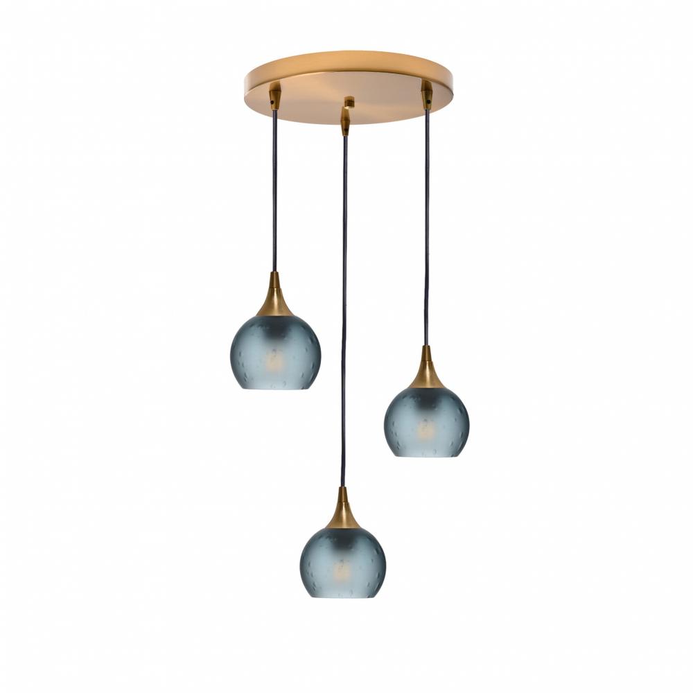 763 Celestial: 3 Pendant Cascade Chandelier