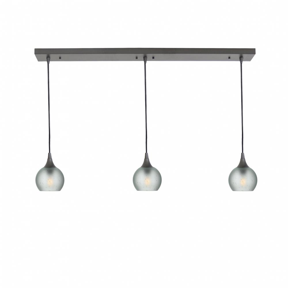763 Celestial: 3 Pendant Linear Chandelier