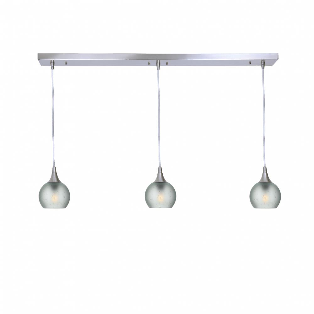 763 Celestial: 3 Pendant Linear Chandelier
