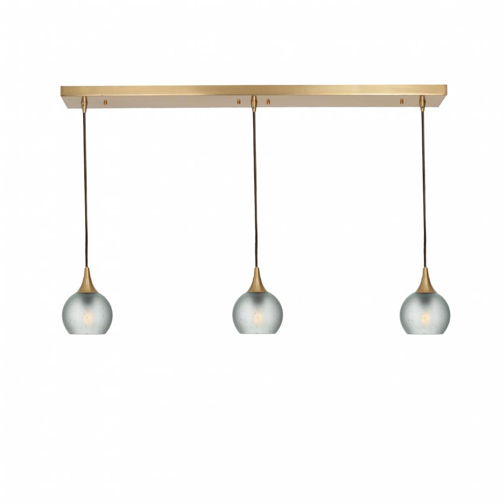 763 Celestial: 3 Pendant Linear Chandelier
