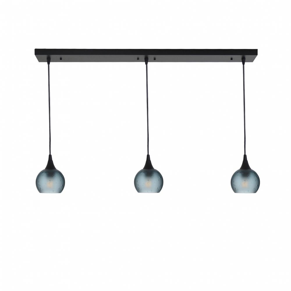 763 Celestial: 3 Pendant Linear Chandelier