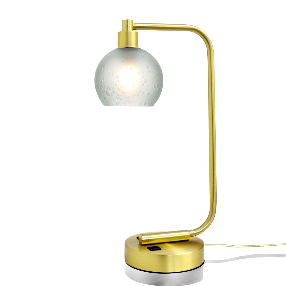 763 Celestial: Table Lamp - Eco Clear / Satin Brass