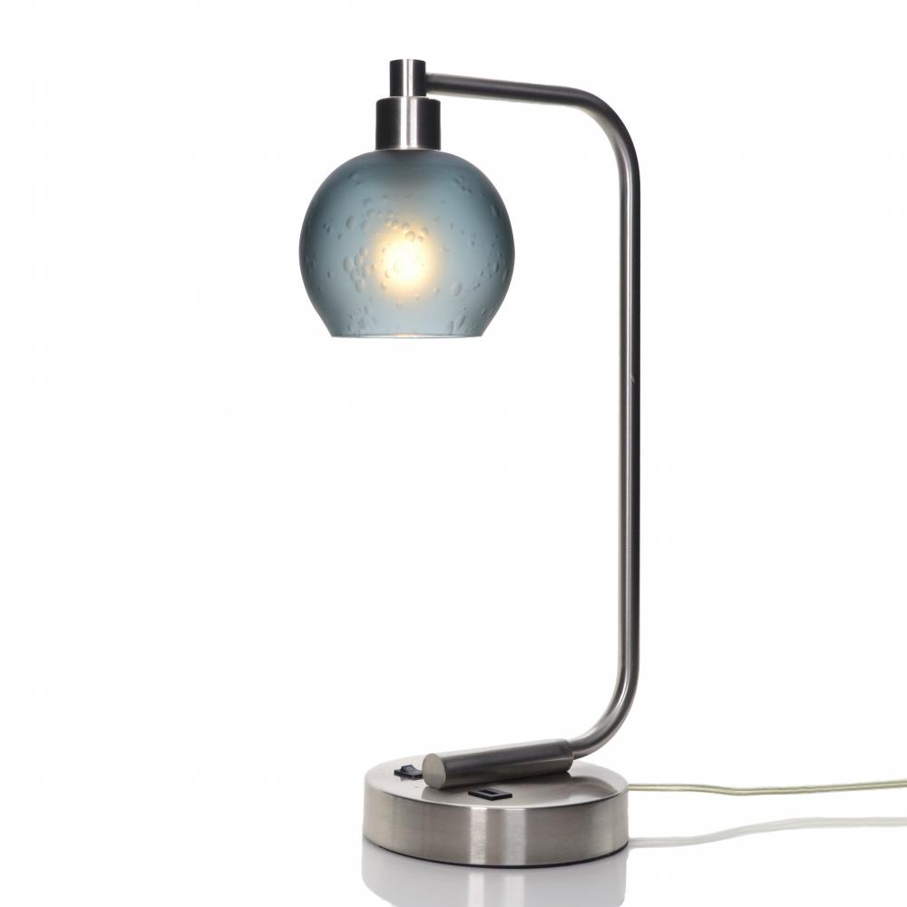 763 Celestial: Table Lamp - Slate Gray / Brushed Nickel