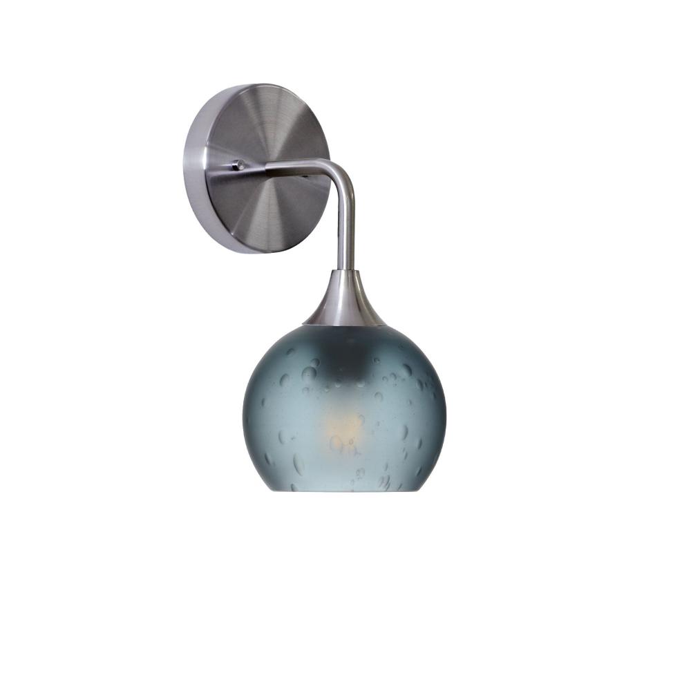 763 Celestial: Wall Sconce - Slate Gray / Brushed Nickel