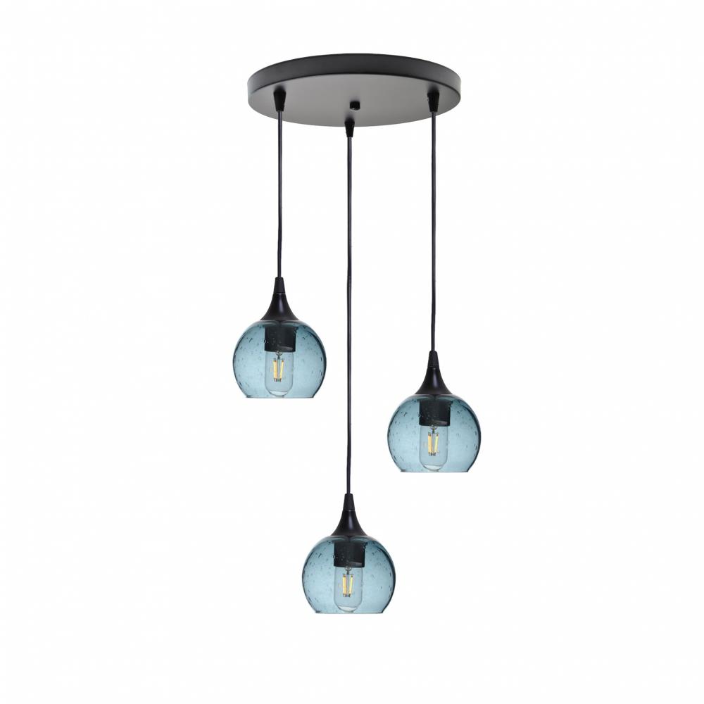 763 Lunar: 3 Pendant Cascade Chandelier
