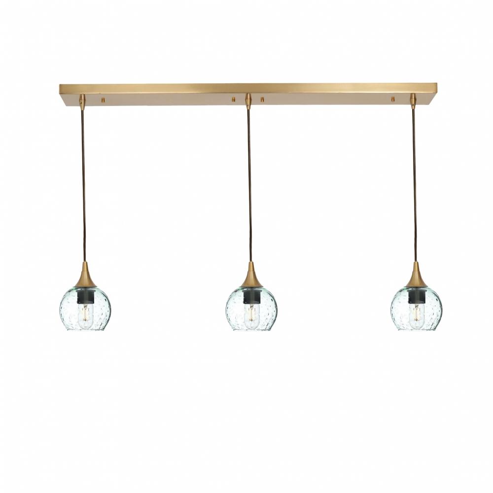 763 Lunar: 3 Pendant Linear Chandelier