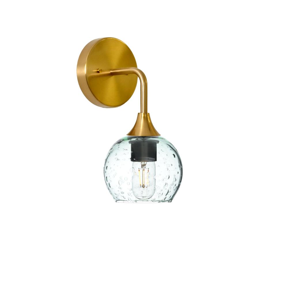 763 Lunar: Wall Sconce - Eco Clear / Polished Brass