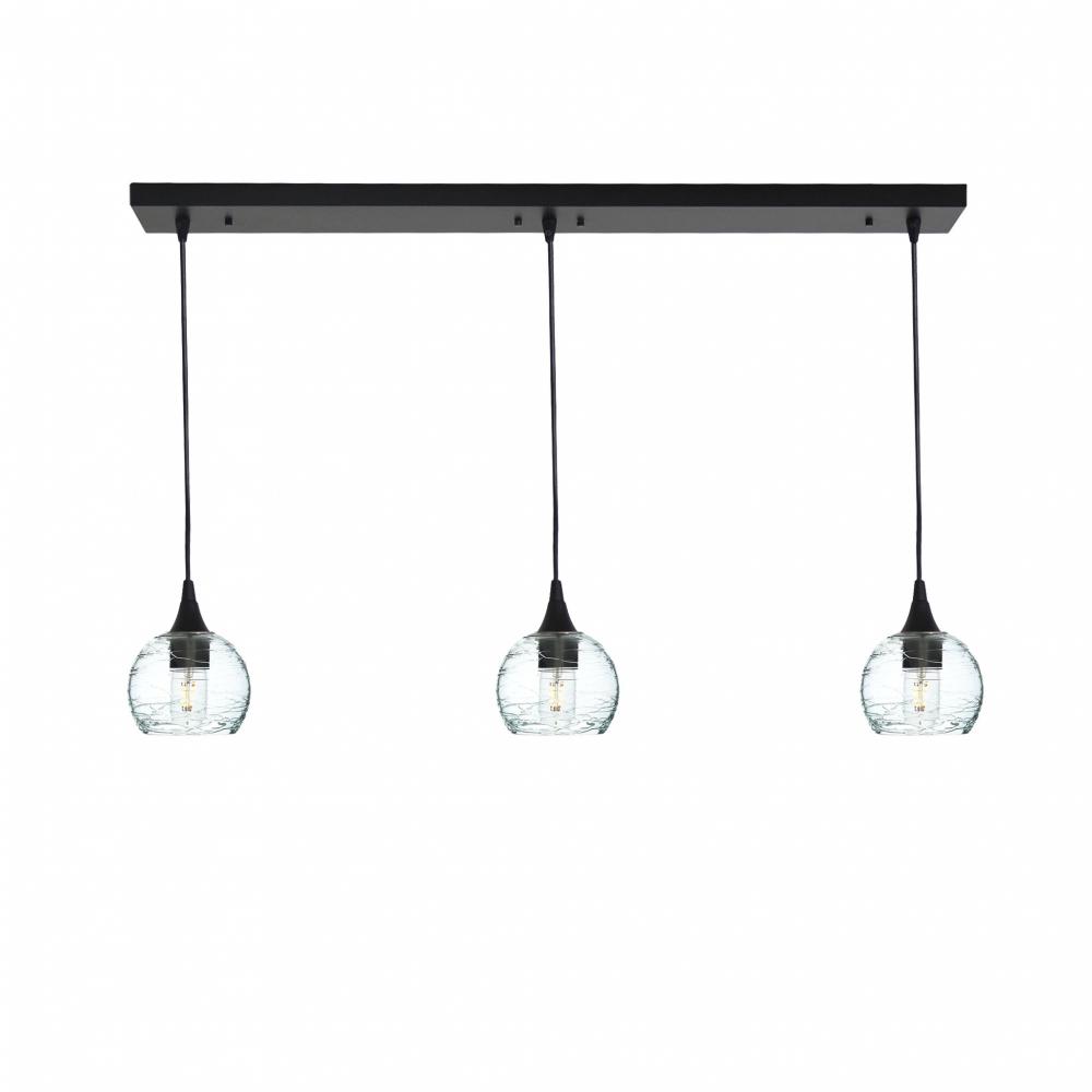763 Spun: 3 Pendant Linear Chandelier