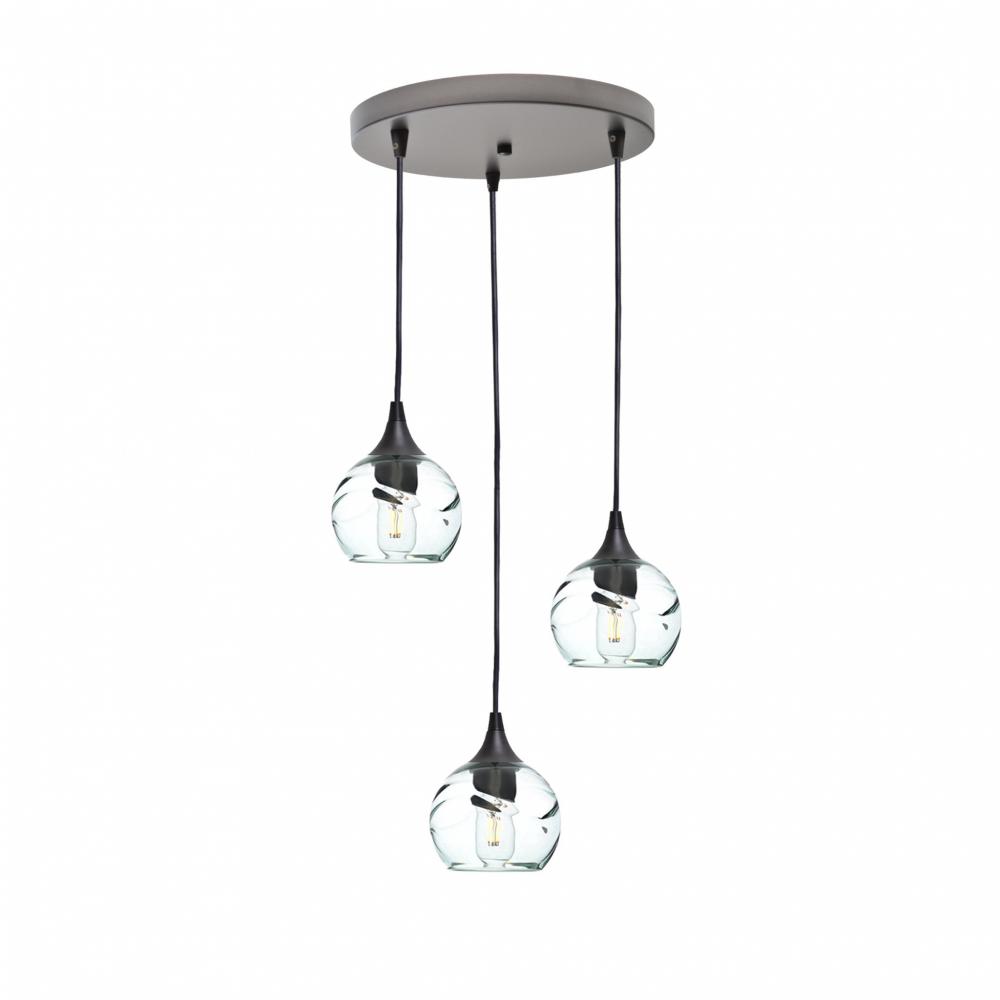 763 Swell: 3 Pendant Cascade Chandelier