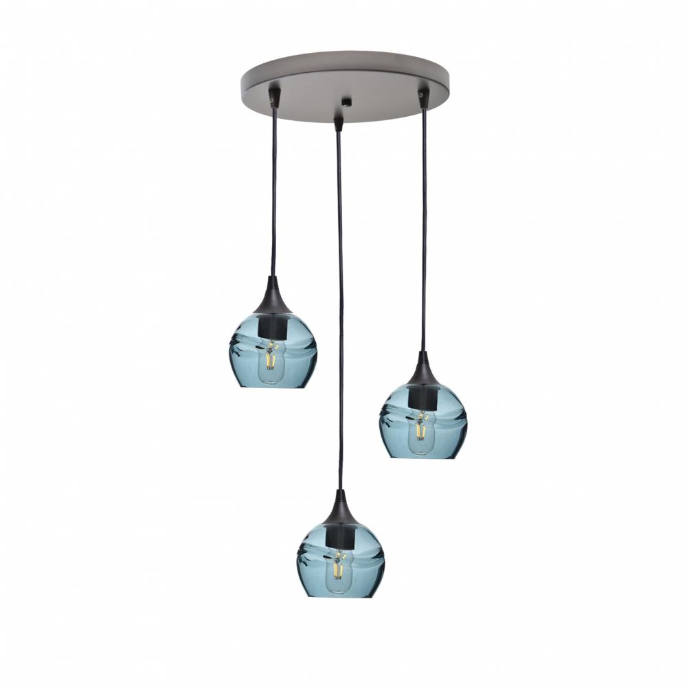 763 Swell: 3 Pendant Cascade Chandelier