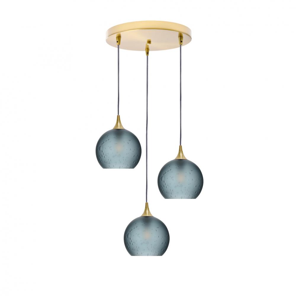 767 Celestial: 3 Pendant Cascade Chandelier