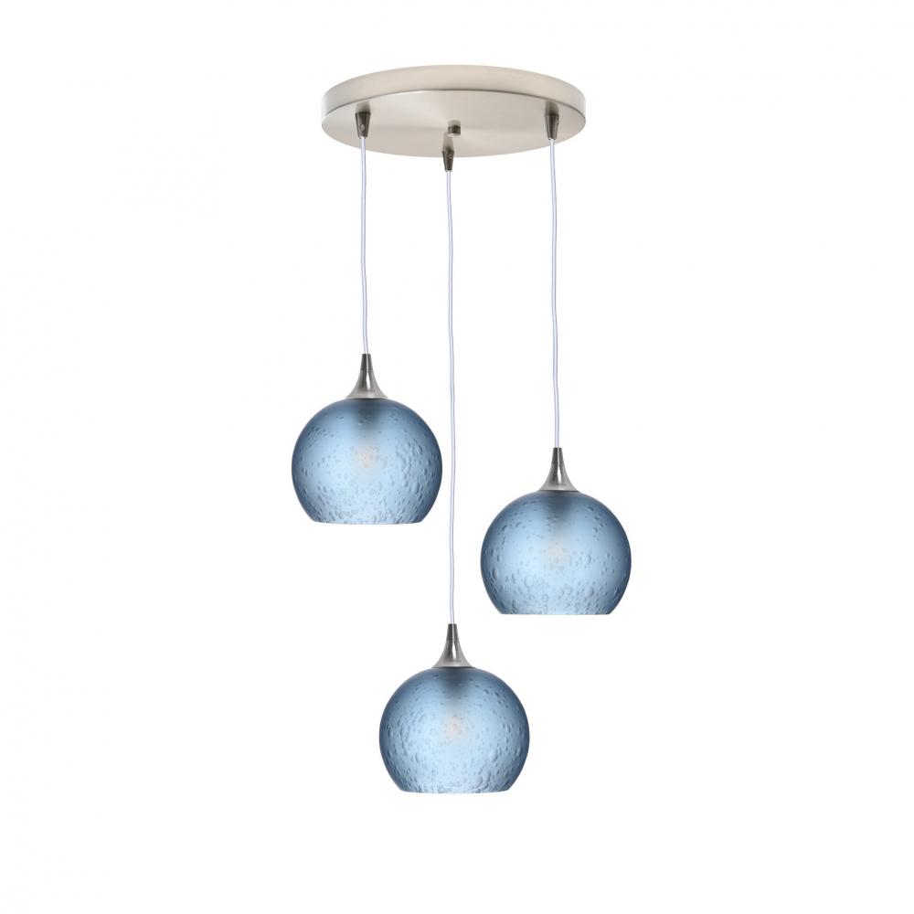 767 Celestial: 3 Pendant Cascade Chandelier