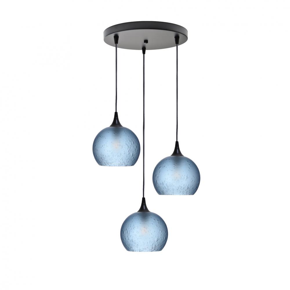 767 Celestial: 3 Pendant Cascade Chandelier